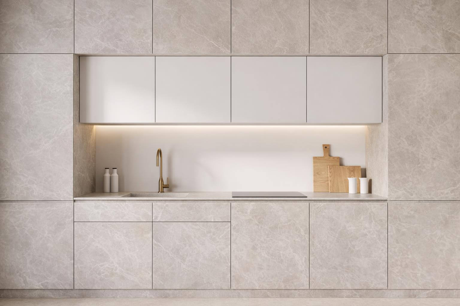 APA Elegance Cream Marble interieur wrapfolie - Afbeelding 2